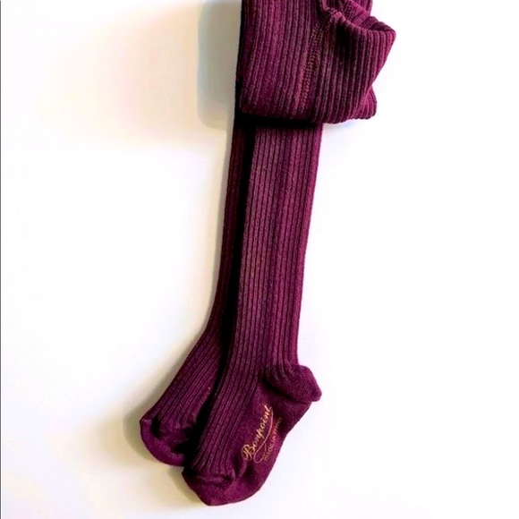 Two x Bonpoint girls ribbed tights - Picture 3 of 5